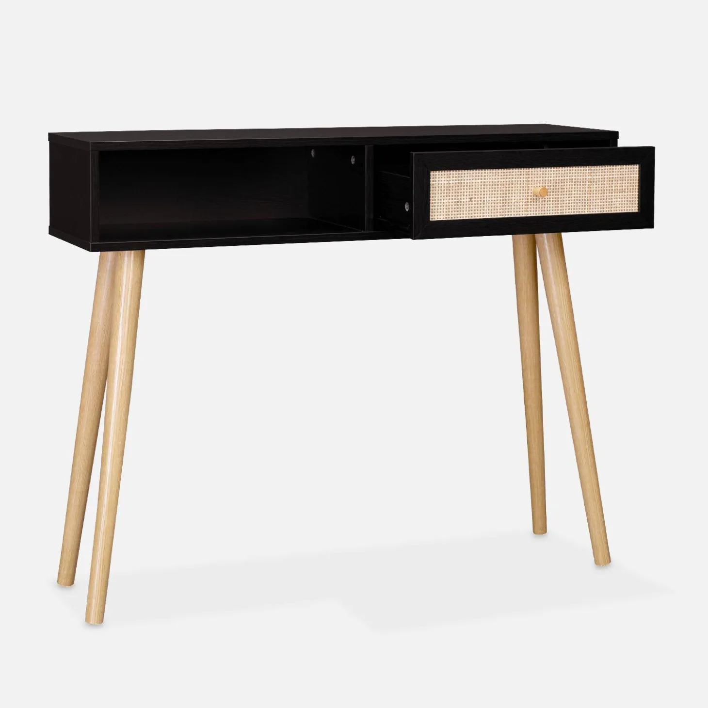 Sidetable met rotan