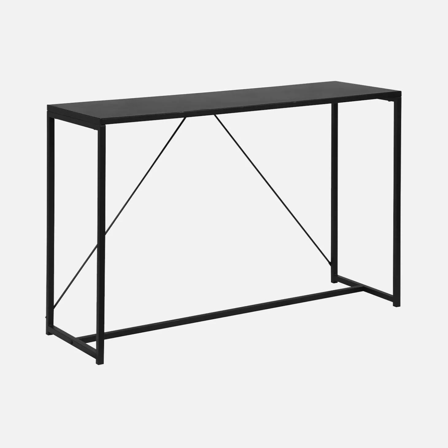 Sidetable van zwart metaal