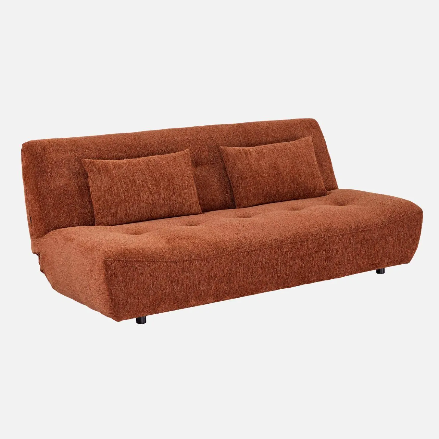Slaapbank van chenille stof met 3 zitplaatsen