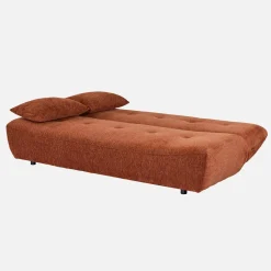 Slaapbank van chenille stof met 3 zitplaatsen