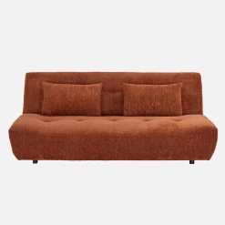 Slaapbank van chenille stof met 3 zitplaatsen