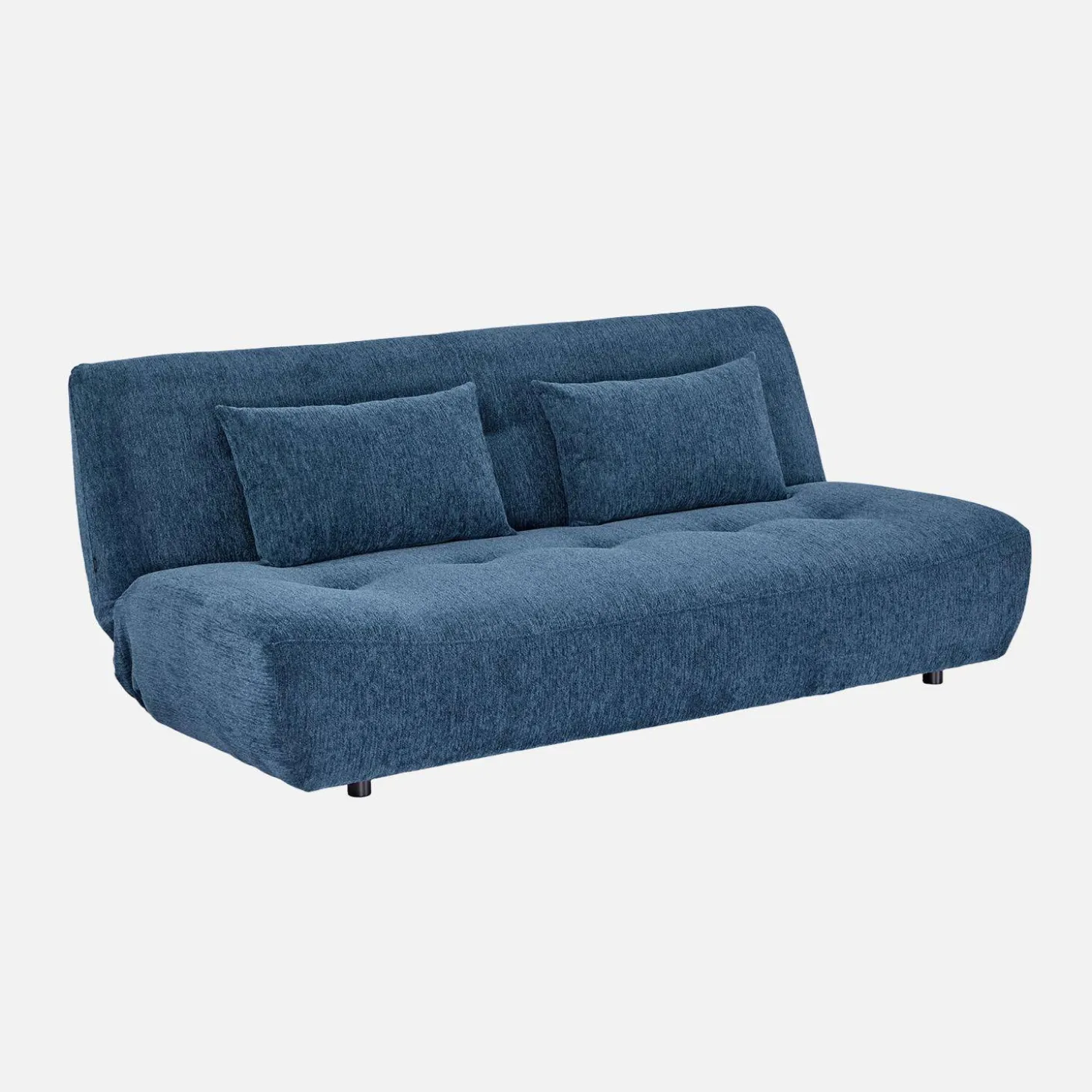 Slaapbank van chenille stof met 3 zitplaatsen