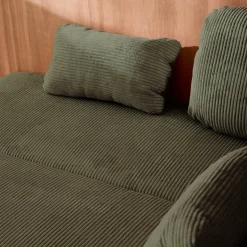 Slaapbank 3 zitplaatsen met opbergruimte corduroy