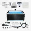 Spa 6-persoons hydro-massage, 4 kussens en termische hoes inbegrepen