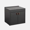 Stalen buitenkeukenmodule met 2 deuren L75cm