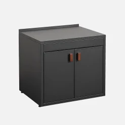 Stalen buitenkeukenmodule met 2 deuren L75cm