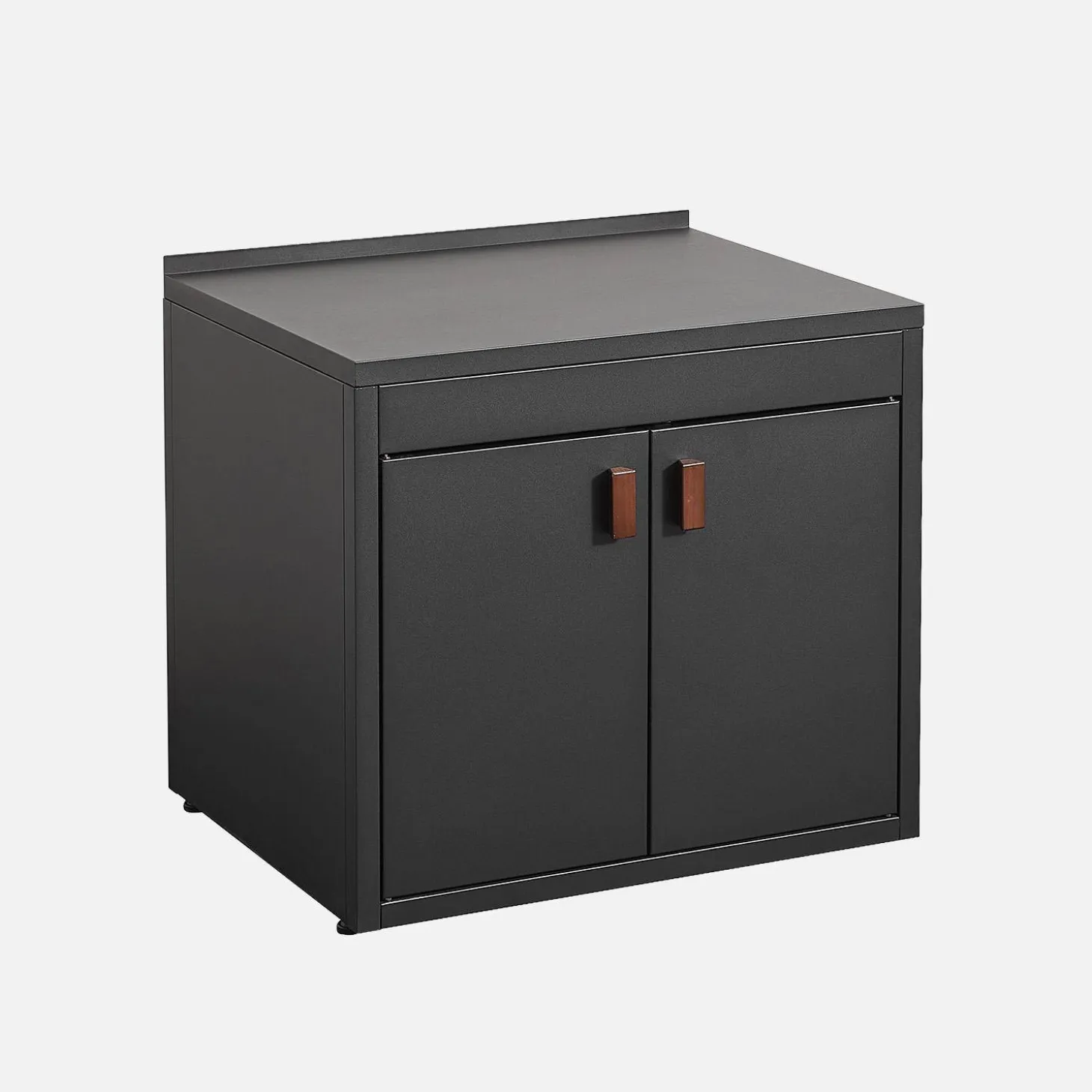 Stalen buitenkeukenmodule met 2 deuren L75cm