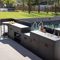 Stalen buitenkeuken 6 modules