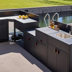 Stalen buitenkeuken 6 modules
