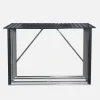 Stalen houtopslag 215x155x80cm