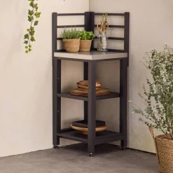 Stalen module buitenkeuken 2 planken, 48,5 cm breed