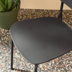Stapelbare tuinstoelen van staal en kunststof (set van 2)