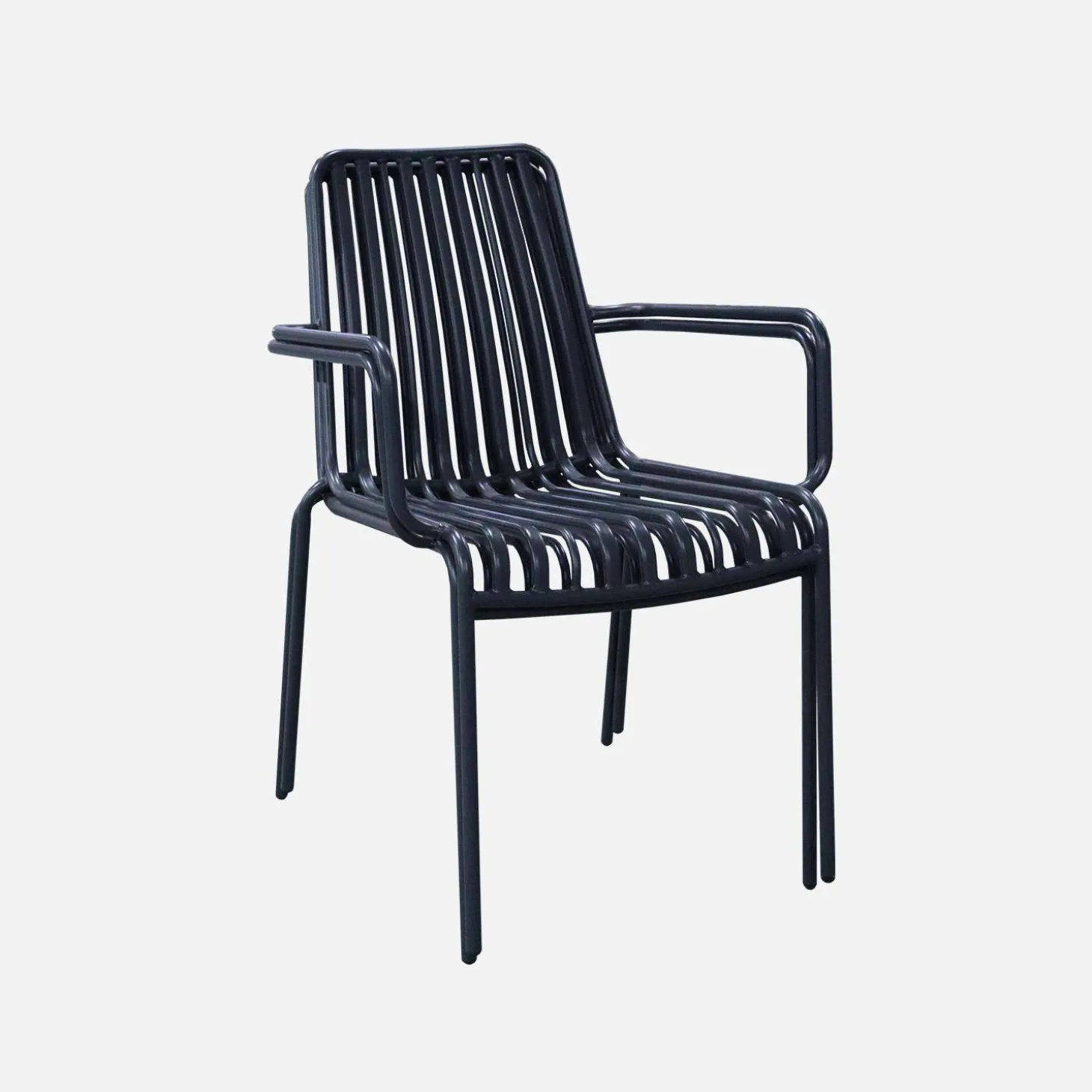 Stapelbare tuinstoel van staal (Set van 2)