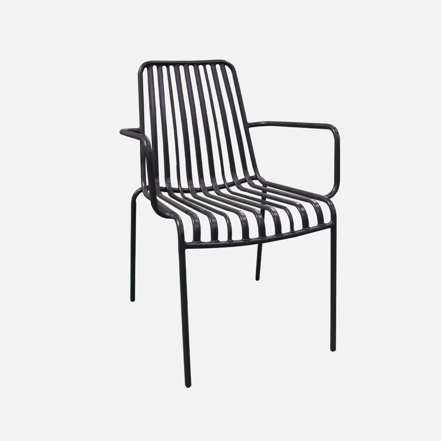 Stapelbare tuinstoel van staal (Set van 2)