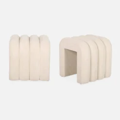 Stoffen eigentijdse poefs (set van 2)