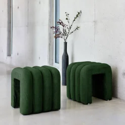 Stoffen eigentijdse poefs (set van 2)