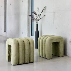 Stoffen eigentijdse poefs (set van 2)