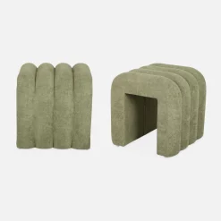 Stoffen eigentijdse poefs (set van 2)