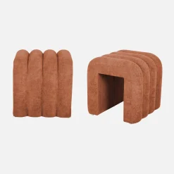 Stoffen eigentijdse poefs (set van 2)