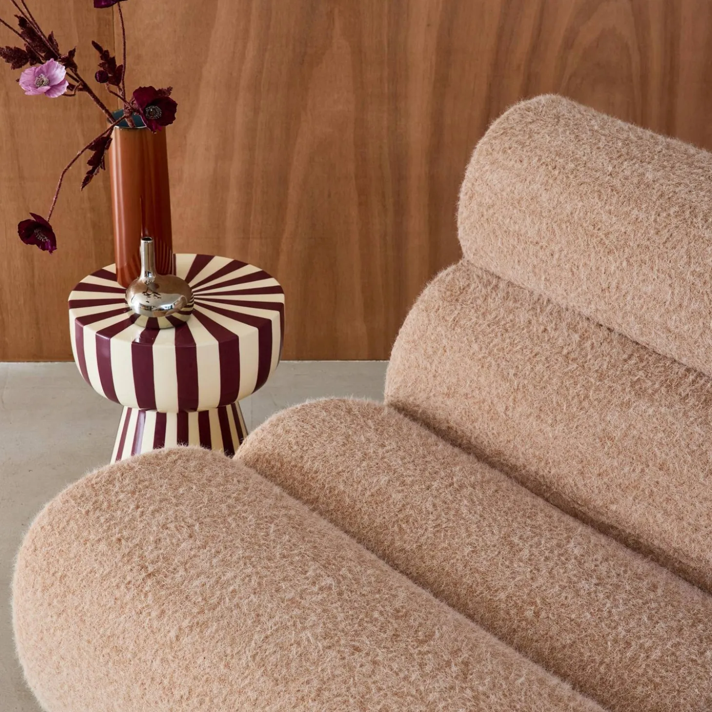 Stoffen fauteuil effect alpaca 1 zitplaats