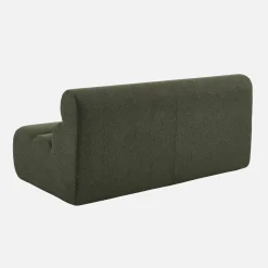 Stoffen fauteuil getextureerde bouclé 2-zits