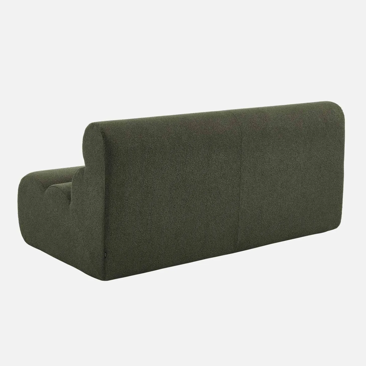Stoffen fauteuil getextureerde bouclé 2-zits