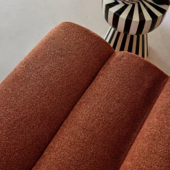 Stoffen fauteuils getextureerde bouclé 1 zitplaats (set van 2)