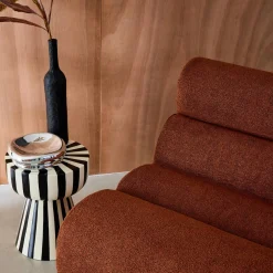 Stoffen fauteuils getextureerde bouclé 1 zitplaats (set van 3)