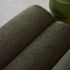 Stoffen fauteuils getextureerde bouclé 1 zitplaats (set van 3)