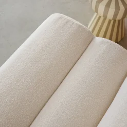 Stoffen fauteuils getextureerde bouclé 1 zitplaats (set van 2)