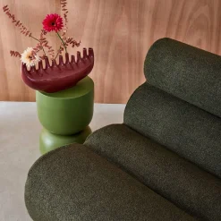 Stoffen fauteuils getextureerde bouclé 1 zitplaats (set van 2)