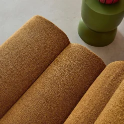 Stoffen fauteuils getextureerde bouclé 1 zitplaats (set van 3)