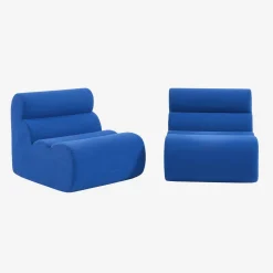 Stoffen fauteuils 1 zitplaats (set van 2)