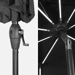 Stokparasol Ø 270cm met LED verlichting