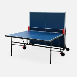 Tafeltennistafel voor binnen met 2 rackets, 3 ballen en beschermhoes