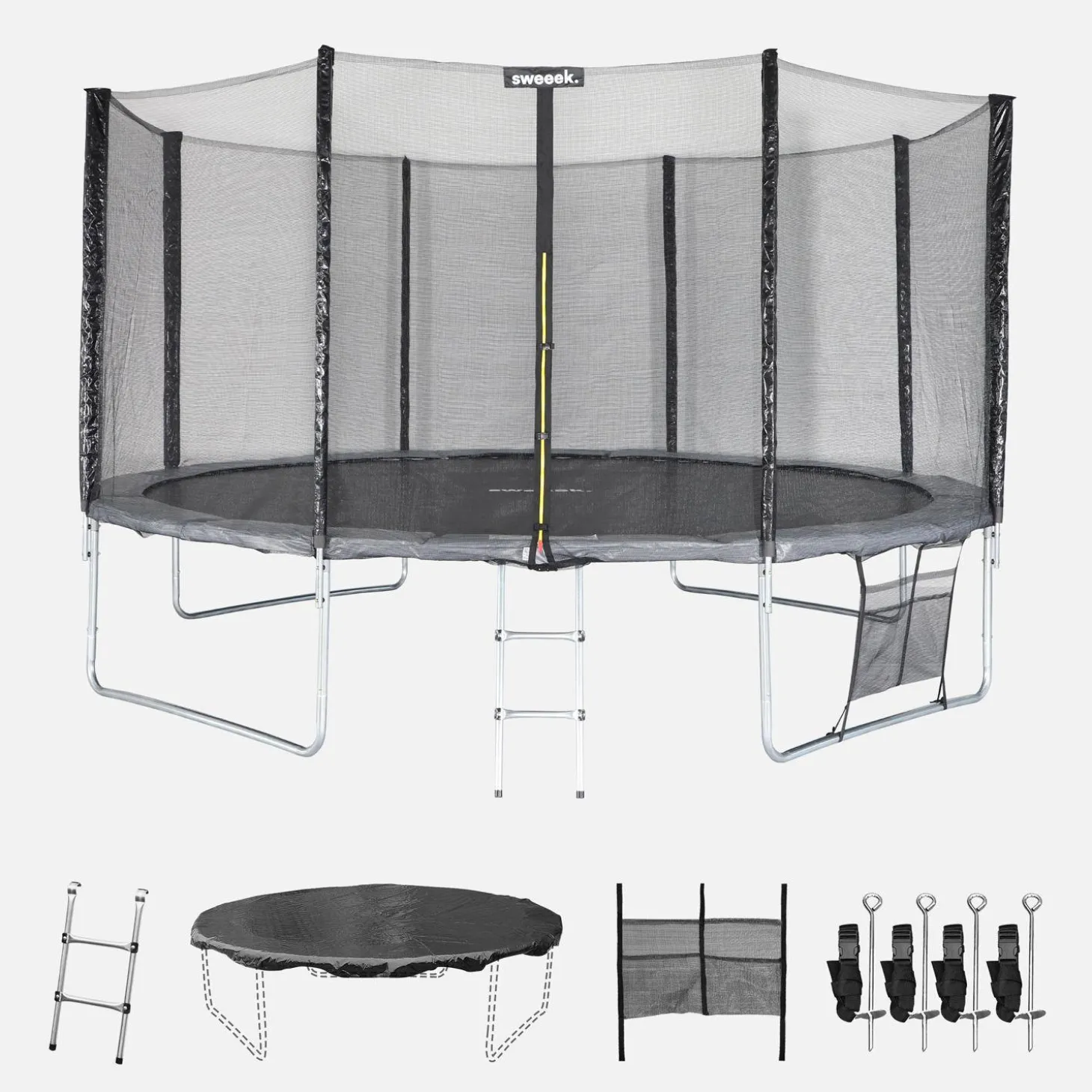 Trampoline 430cm met accessoires