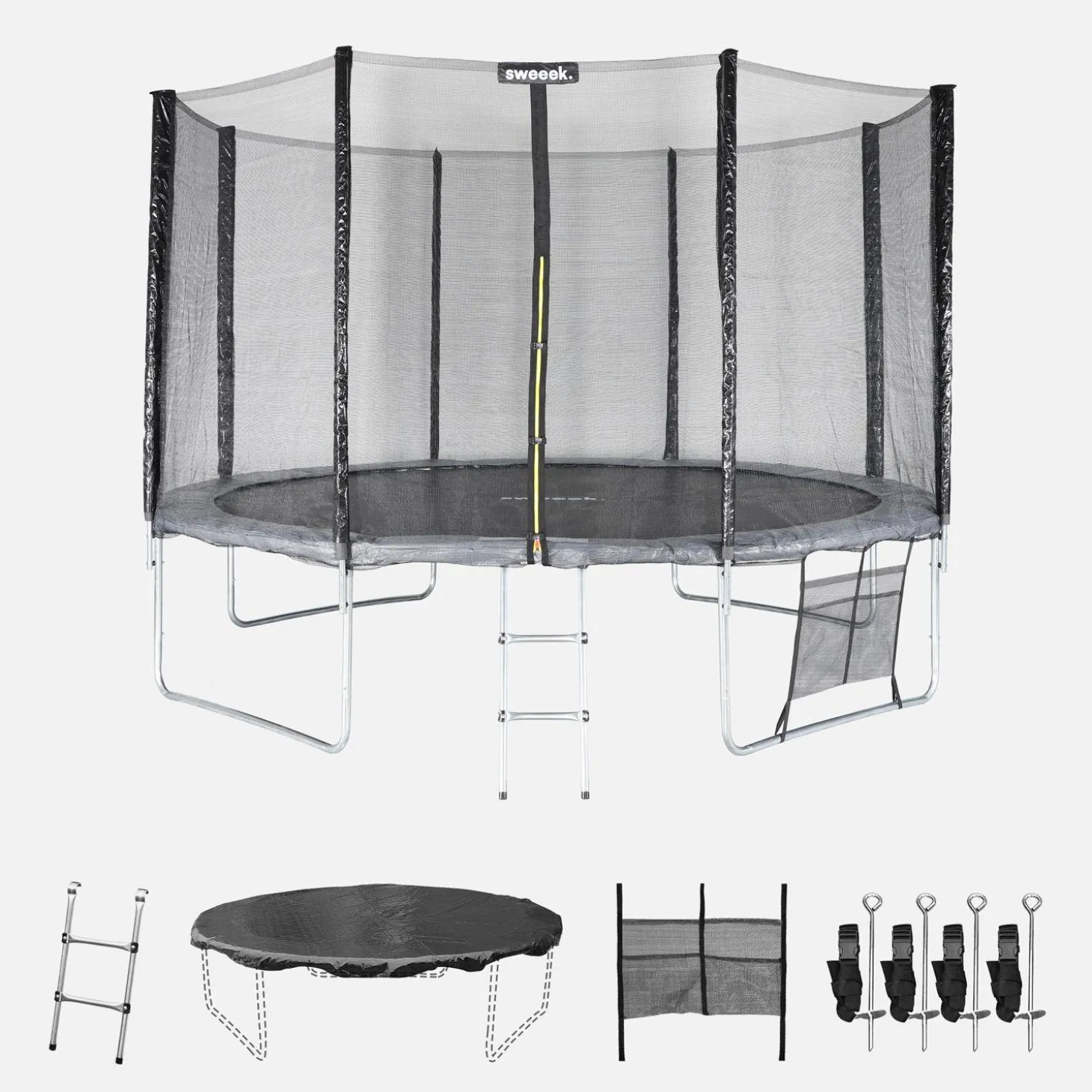 Trampoline Ø370cm met accessoires