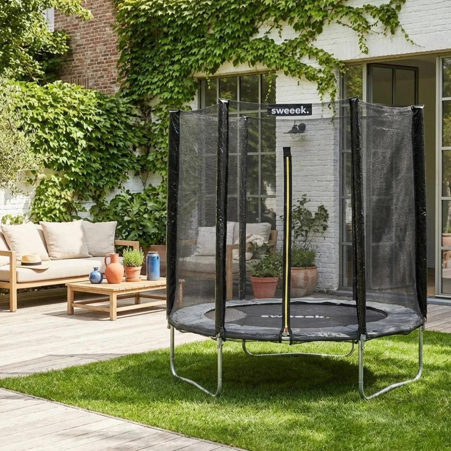 Trampoline 180cm met beschermingsnet