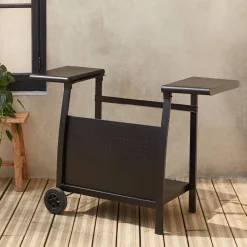Trolley voor bakplaat, 3 branders