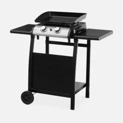 Trolley voor bakplaat, 2 branders