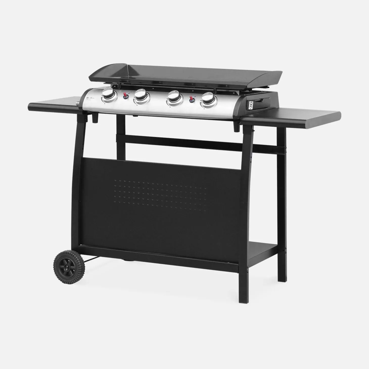 Trolley voor bakplaat, 4 branders