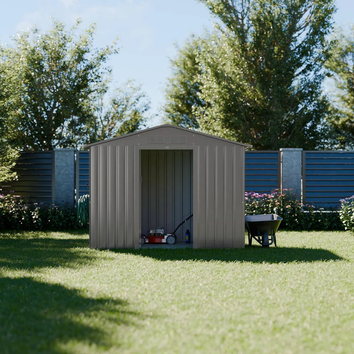 Tuinhuis metaal 2,71m² met ankerkit