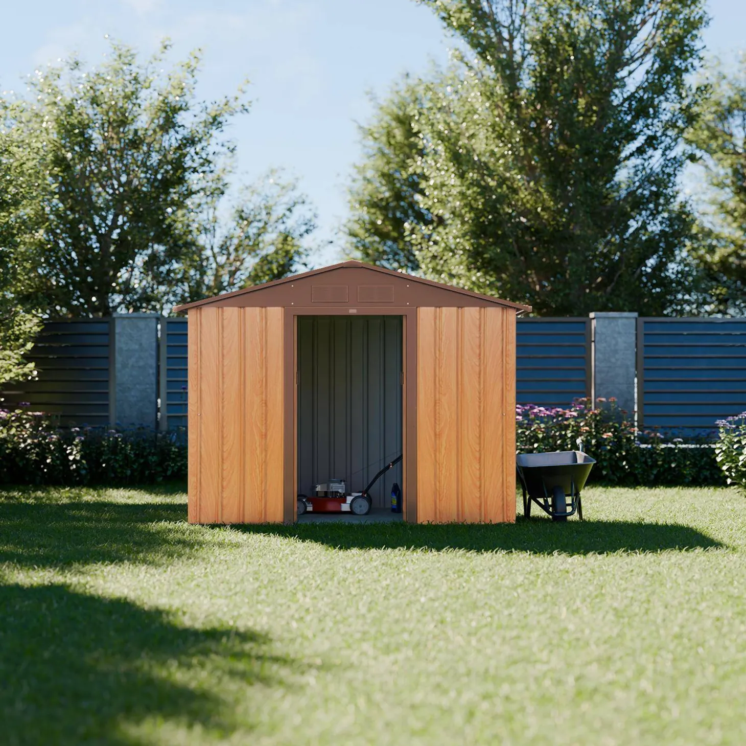 Tuinhuis metaal 2,71m² met ankerkit