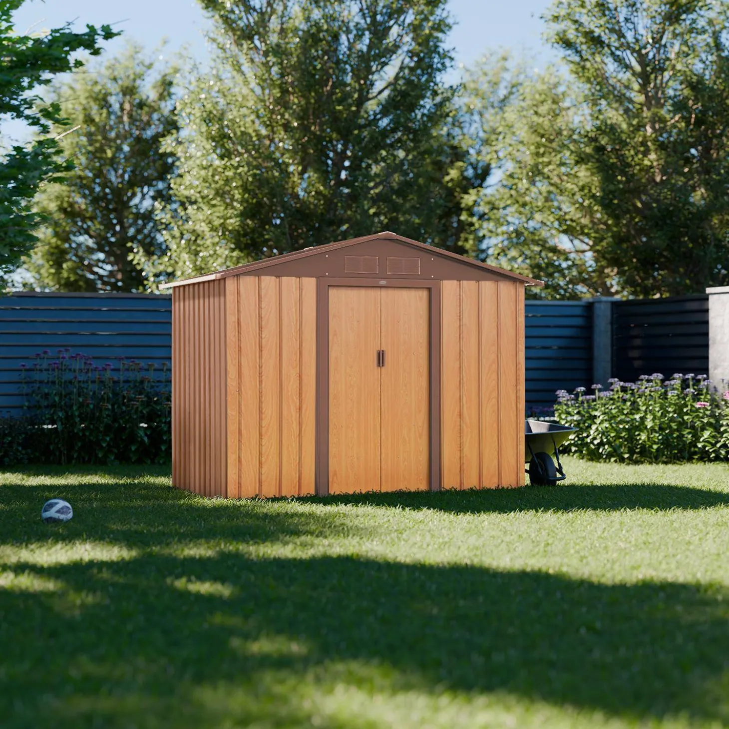 Tuinhuis metaal 2,71m² met ankerkit