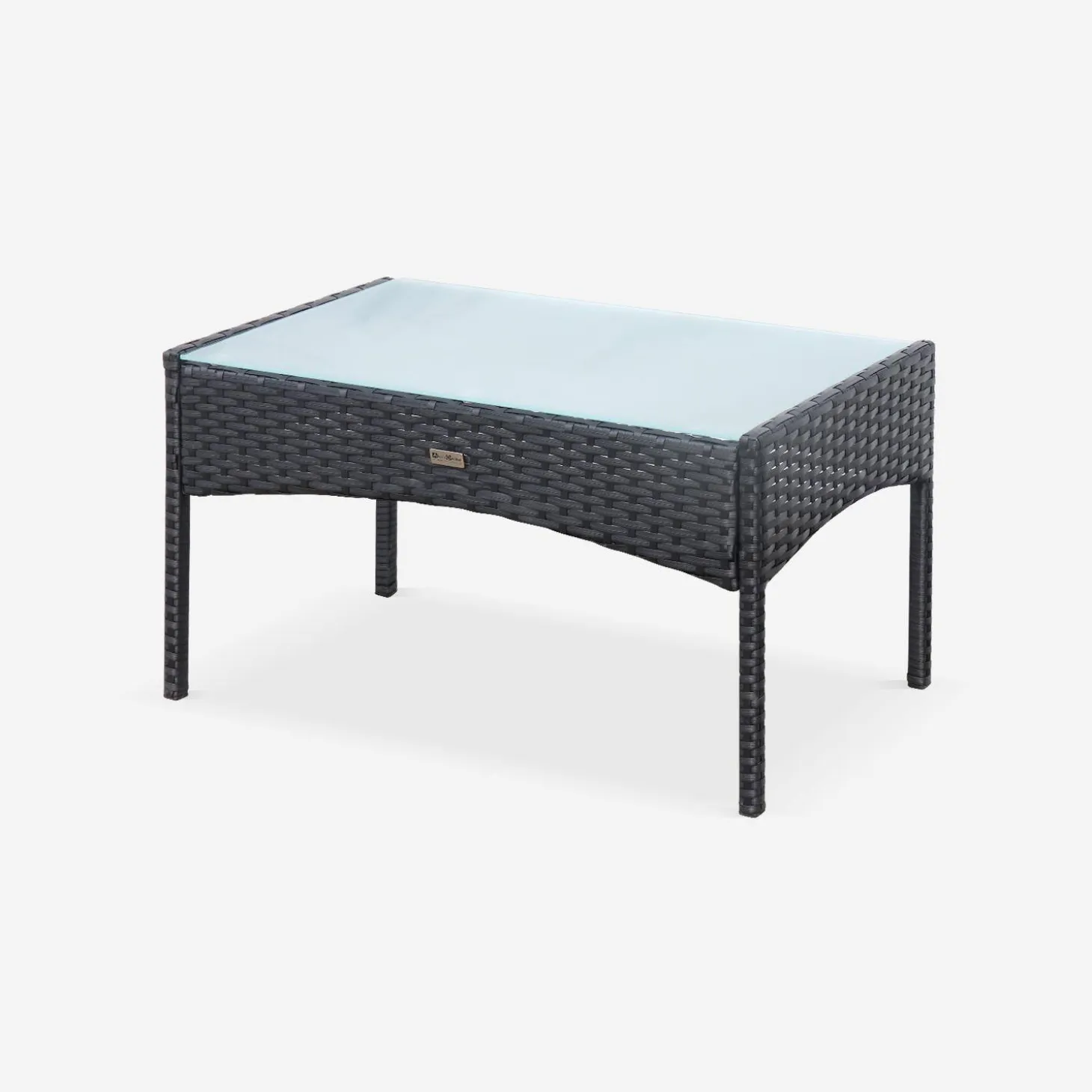 Tuinmeubelset van wicker, 4-zits