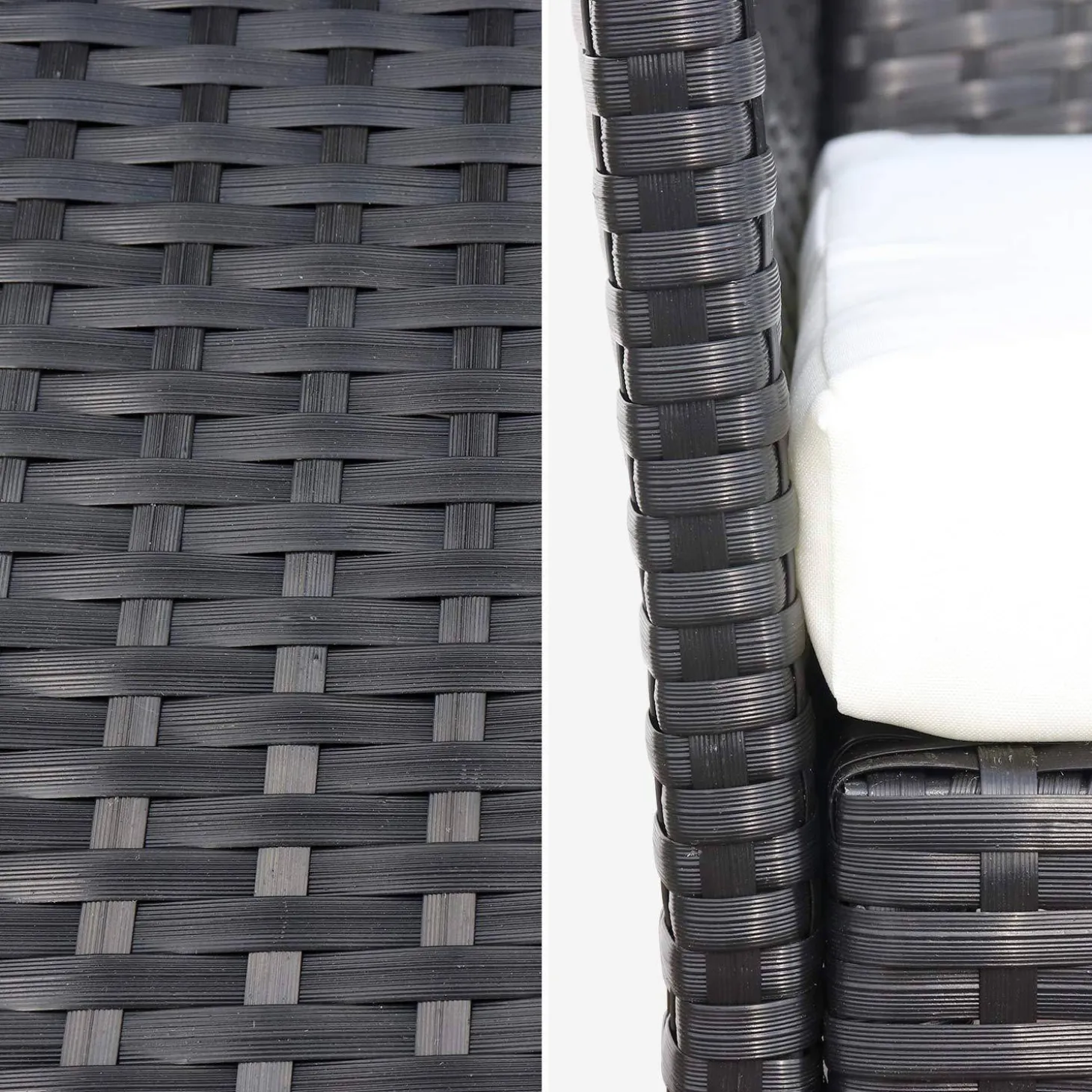 Tuinmeubelset van wicker, 4-zits