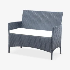 Tuinmeubelset van wicker, 4-zits