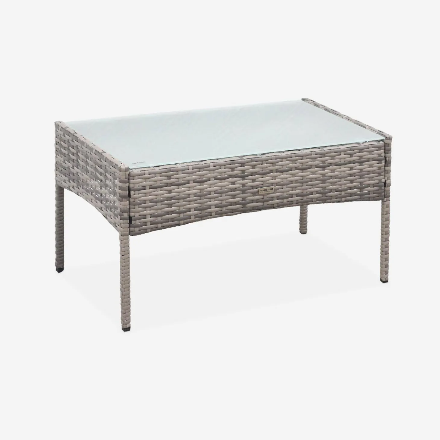 Tuinmeubelset van wicker, 4-zits