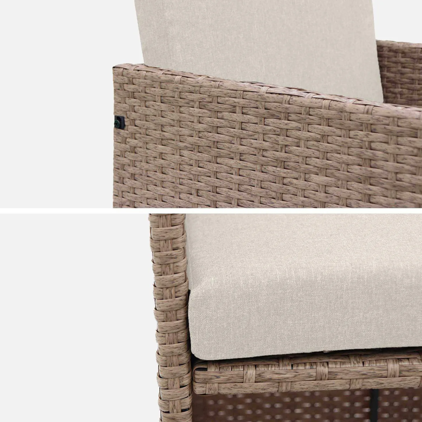 Tuinmeubelset van wicker, 4-8 zitplaatsen
