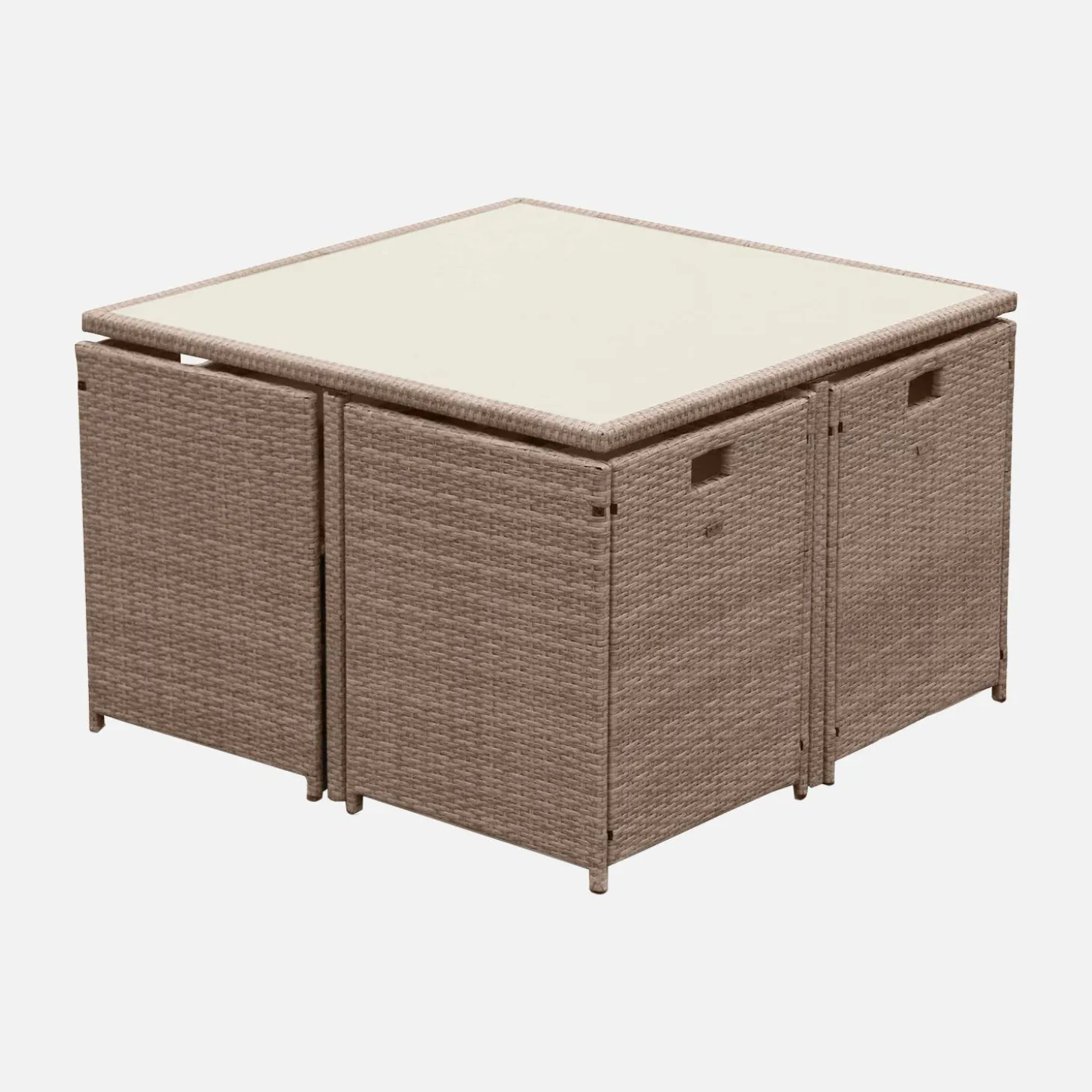 Tuinmeubelset van wicker, 4-8 zitplaatsen